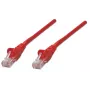 Intellinet tinklo jungiamasis kabelis, Cat6, 0,5 m, raudonas, CCA, U/UTP, PVC, RJ45, auksuoti kontaktai, be užkabinimo, su apsauginiu gaubteliu, garantija visam laikui