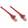 Intellinet tinklo jungiamasis kabelis, Cat6, 0,5 m, raudonas, CCA, U/UTP, PVC, RJ45, auksuoti kontaktai, be užkabinimo, su apsauginiu gaubteliu, garantija visam laikui