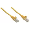 Intellinet tinklo jungiamasis kabelis Cat5e, 2 m, geltonas, CCA, U/UTP, PVC, RJ45, auksuoti kontaktai, su apsauga nuo užsikabinimo, su bateliais, viso gyvenimo garantija