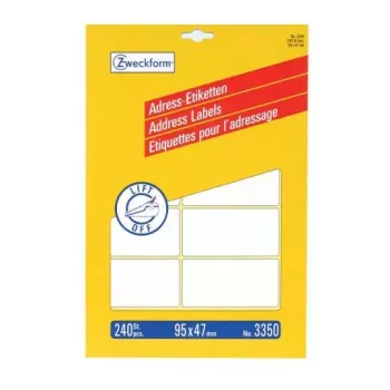 Lipni etiketė Avery 3350 užapvalintu stačiakampiu