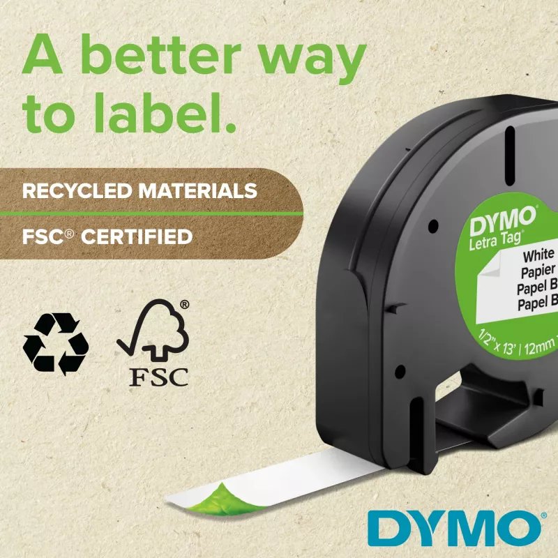 DYMO LetraTag ® 100T – Etikečių spausdintuvas QWZ, QWERTZ, tiesioginis terminis / terminis perkėlimas, pilka