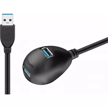 USB 3.0 ilginimo laidas Goobay 95918 juodas