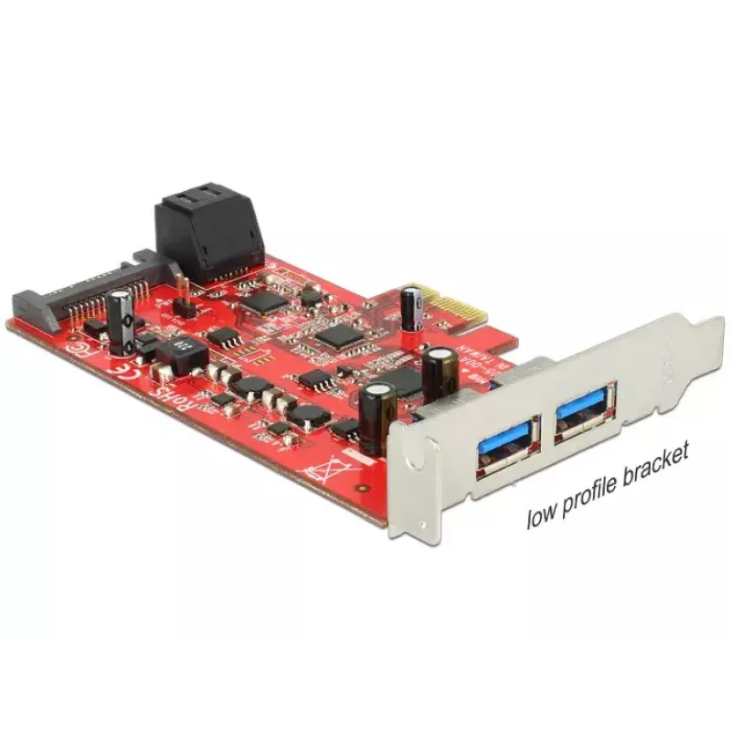 DeLOCK 89389 vidinė PCIe sąsajos plokštė su SATA ir USB 3.2 Gen 1 prievadais