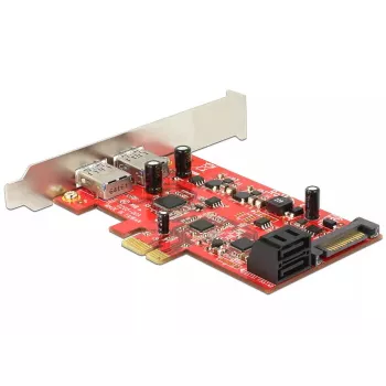 DeLOCK 89389 vidinė PCIe sąsajos plokštė su SATA ir USB 3.2 Gen 1 prievadais