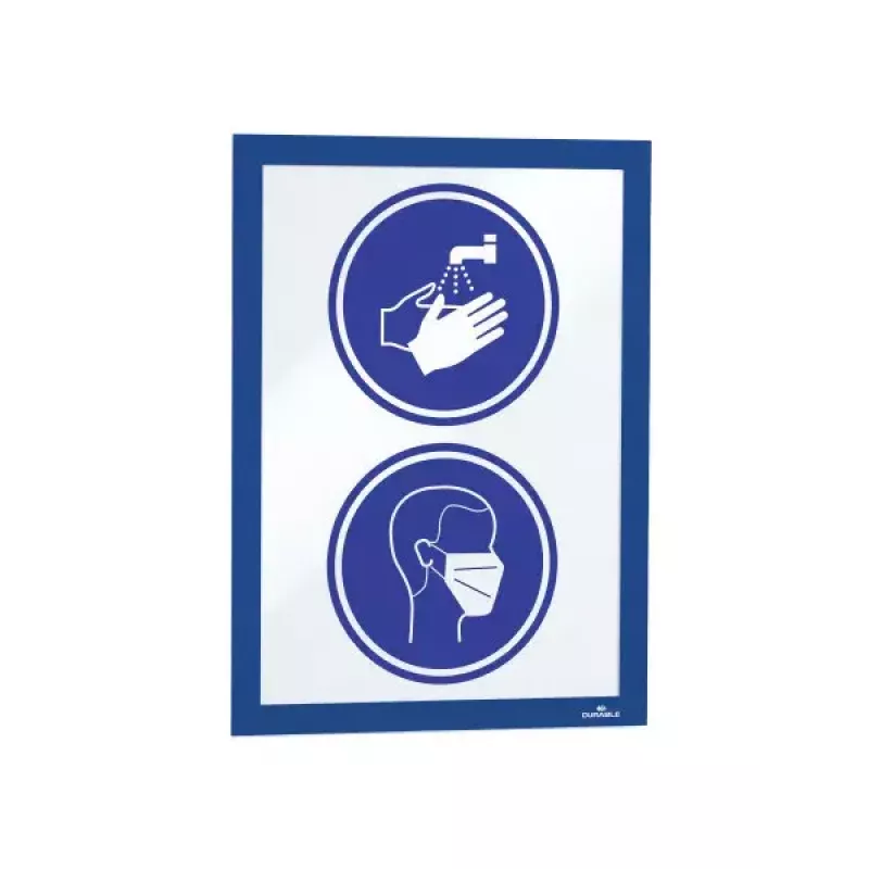 Magnetinis rėmelis A4 Durable DURAFRAME Mėlynas (10 vnt.)