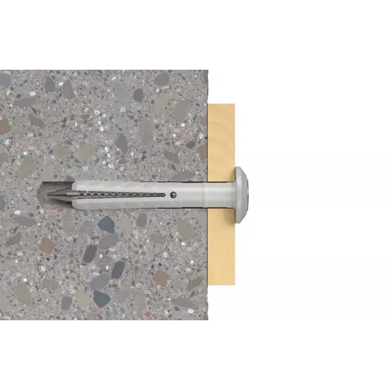Kaiščių ir varžtų rinkinys Fischer 48795, 6x40 mm, 100 vnt.