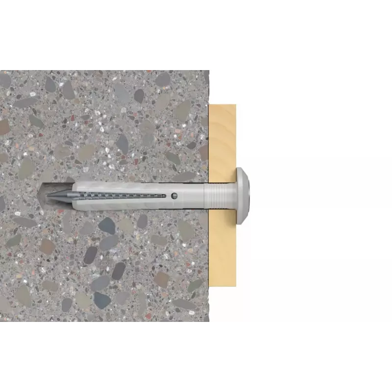 Kaiščių ir varžtų rinkinys Fischer 48795, 6x40 mm, 100 vnt.