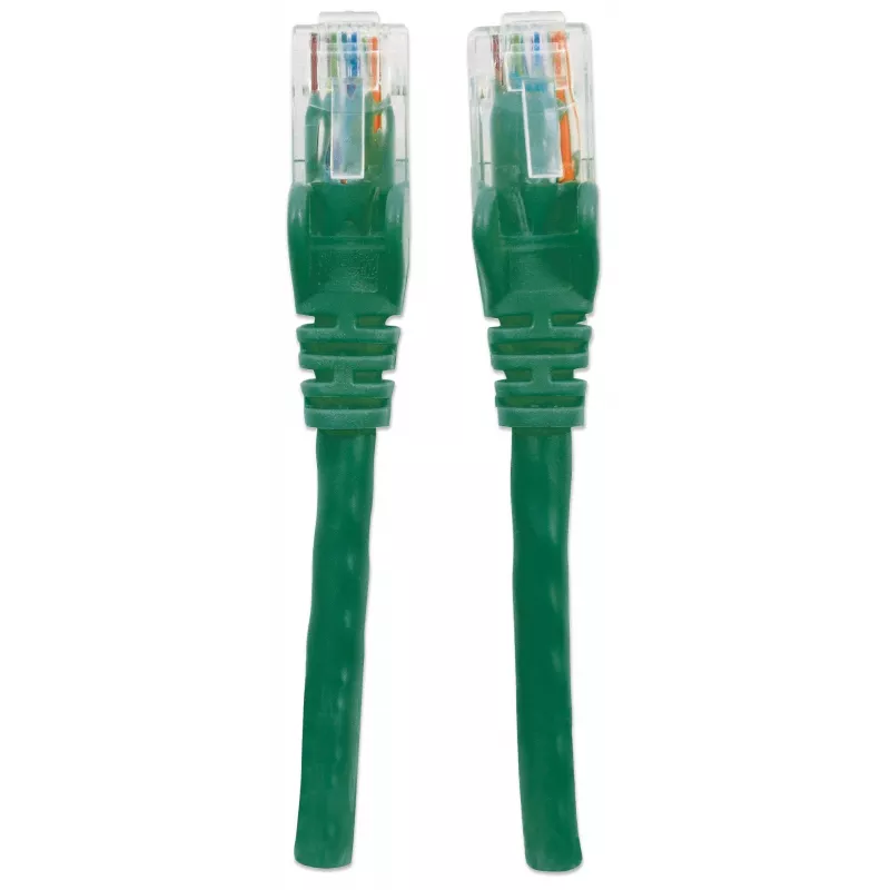 Intellinet tinklo laidas, Cat6, 20 m, žalias, CCA, U/UTP, PVC, RJ45, auksuoti kontaktai, be užkabinimo, su apsauginiu gaubtu, viso gyvenimo garantija