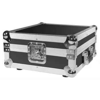 Hard case Roadinger 30122077 vinilinėms plokštelėms, fanera, juoda/sidabrinė