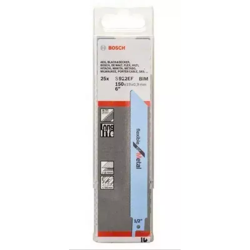 Sabre pjūklo geležtė Bosch 2 608 657 551 Bimetal 1 vnt 1,4 mm dantų tarpas