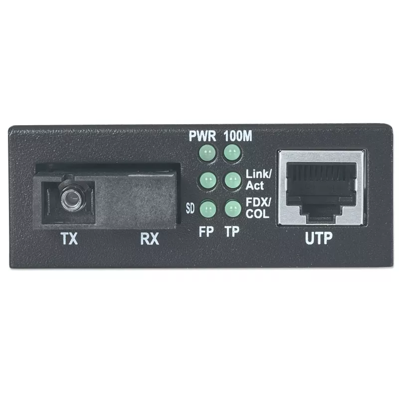 Intellinet Fast Ethernet WDM dvikryptis vienmodis medijos keitiklis, 10/100Base-Tx į 100Base-Fx (SC) vienmodis, 20 km, WDM (Rx1550/Tx1310)