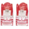 Intellinet tinklo jungiamasis kabelis, Cat6A, 15 m, raudonas, varinis, S/FTP, LSOH / LSZH, PVC, RJ45, paauksuoti kontaktai, su apsauga nuo užsikabinimo, su gaubteliais, viso gyvenimo garantija
