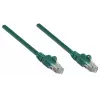 Intellinet tinklo jungiamasis kabelis Cat5e, 1,5 m, žalias, CCA, U/UTP, PVC, RJ45, auksuoti kontaktai, be užkabinimo, su apsauginiu gaubtu, viso gyvenimo garantija