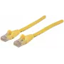 Intellinet tinklo jungiamasis kabelis Cat6A, 7,5 m, geltonas, varinis, S/FTP, LSOH / LSZH, PVC, RJ45, auksuoti kontaktai, be užkabinimo, su apsauginiu gaubteliu, visam gyvenimui