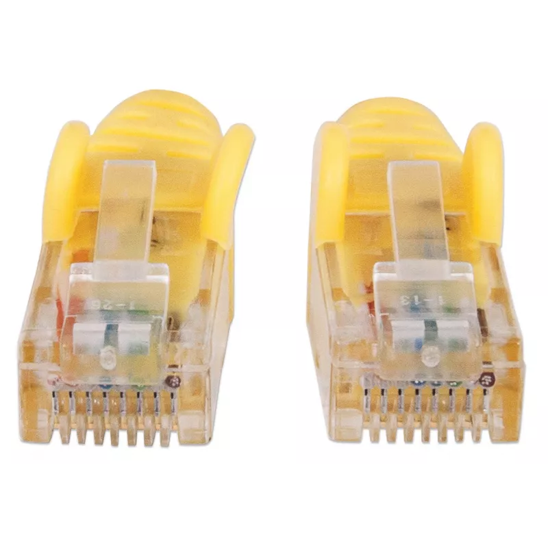 Intellinet tinklo jungiamasis kabelis Cat6A, 30 m, geltonas, varinis, S/FTP, LSOH / LSZH, RJ45, auksuoti kontaktai, be užkliuvimo, su gaubtu, viso gyvenimo garantija