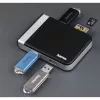 Hama 00054546 kortelių skaitytuvas USB 3.2 Gen 1 (3.1 Gen 1) Type-A/Type-C juodas, sidabrinis