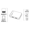 Hama 00054546 kortelių skaitytuvas USB 3.2 Gen 1 (3.1 Gen 1) Type-A/Type-C juodas, sidabrinis
