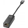 HP USB Type-C į RJ45 adapteris, USB Type-C, RJ-45, juodas, namams, 245 mm, 110 mm