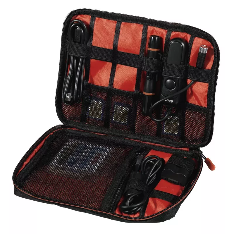 Dėklas fotoaparatų filtrams Hama Fancy Black, Red Polytex
