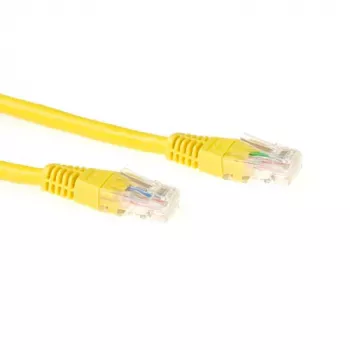 ACT geltonas 5 m LSZH U/UTP CAT6 jungiamasis kabelis su RJ45 jungtimis