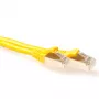 ACT Yellow 3 m SFTP CAT6A patch kabelis su RJ45 kištukais, apsaugotas nuo užkliuvimo