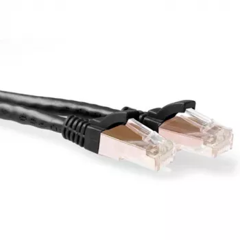 ACT Black 30 metrų SFTP CAT6A jungiamasis laidas su apsaugotais RJ45 kištukais