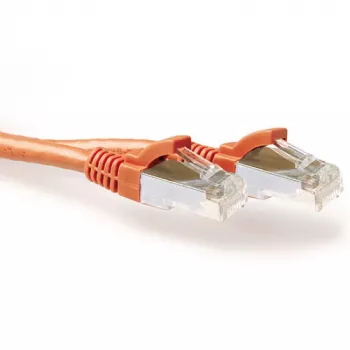 ACT Orange 25.00 m SFTP CAT6A patch laidas su apsauga nuo užkliuvimo ir RJ45 jungtimis