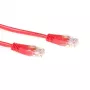 ACT Red 0.25 m U/UTP CAT6 trumpas jungiamasis laidas su RJ45 jungtimis