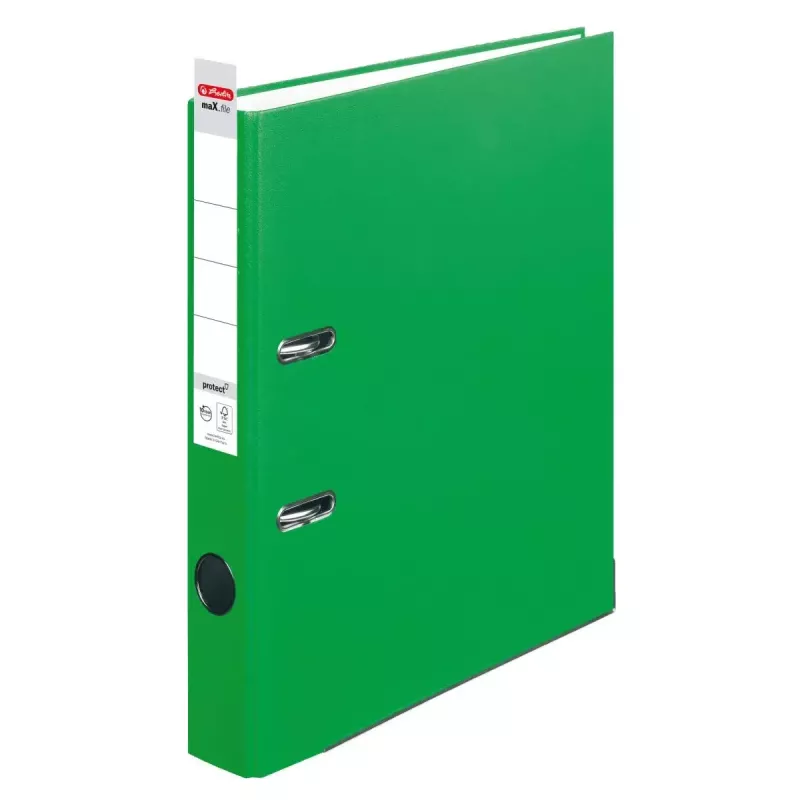 Dėžutė dokumentams Herlitz 11053675 žalia polipropileninė A4 50 mm