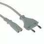 Maitinimo laidas Euro kištukas - C7 lizdas baltas 3m ACT Powercord AK5241