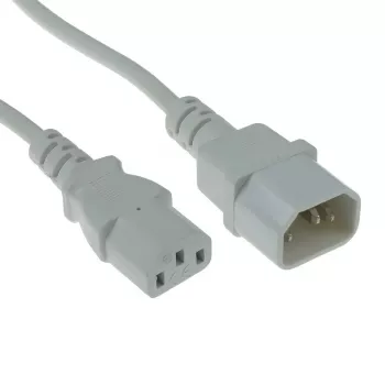 Maitinimo laidas ACT Powercord C13 - C14 baltas 1,2 m