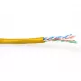 Patch kabelis ACT CAT6 U/UTP vytas 100 m geltonas