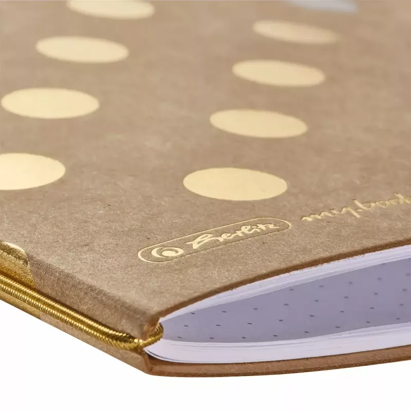 Užrašų knygelė Herlitz Pure Glam A5 40 lapų auksinė