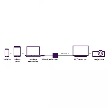 Marmitek Connect USB C į DVI adapteris