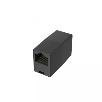 Hama 00201129 kabelių jungtis RJ45 lizdas-lizdas juoda