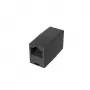 Hama 00201129 kabelių jungtis RJ45 lizdas-lizdas juoda