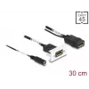 DeLOCK Easy 45 DisplayPort 4K 60 Hz modulis su DC maitinimo jungtimi 2.1 x 5.5 mm