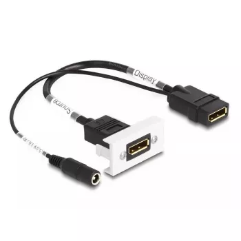 DeLOCK Easy 45 DisplayPort 4K 60 Hz modulis su DC maitinimo jungtimi 2.1 x 5.5 mm