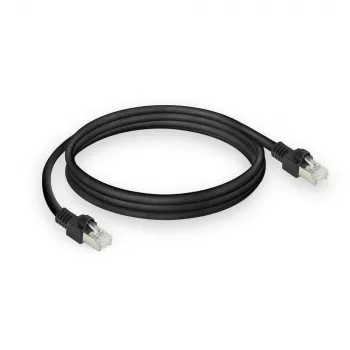 ACT Black 0,5 m S/FTP CAT7 PUR lankstus jungiamasis kabelis RJ45 (CAT6A suderinamas)