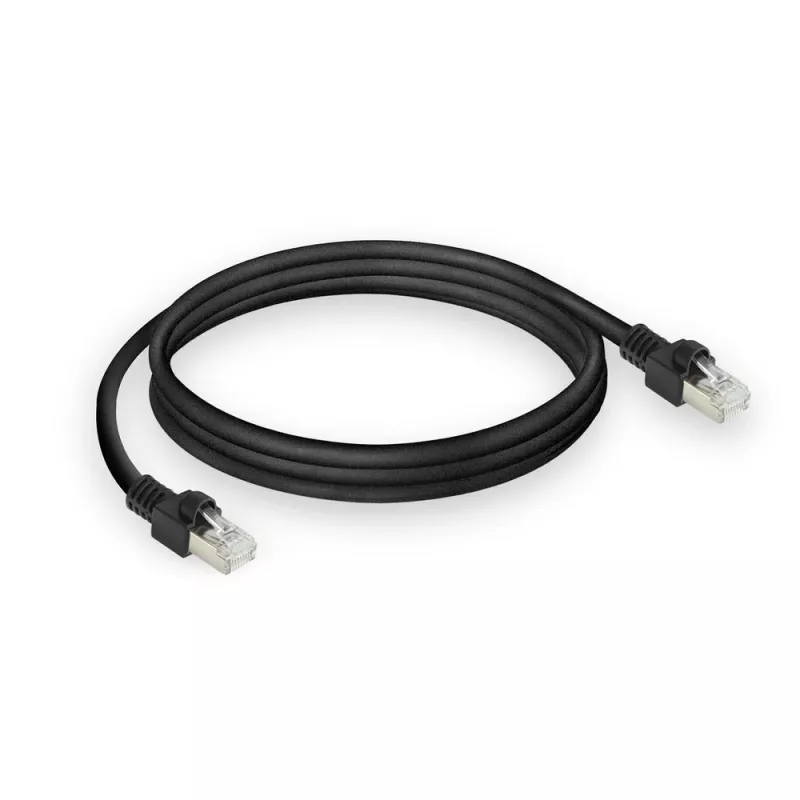 ACT Black 15 m S/FTP CAT7 PUR lankstus jungiamasis kabelis su RJ45 jungtimis (atitinka CAT6A)