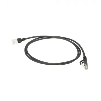 ACT Black 7 m LSZH U/FTP CAT6A plonas lizdinis kabelis su apsaugotais RJ45 jungtimis