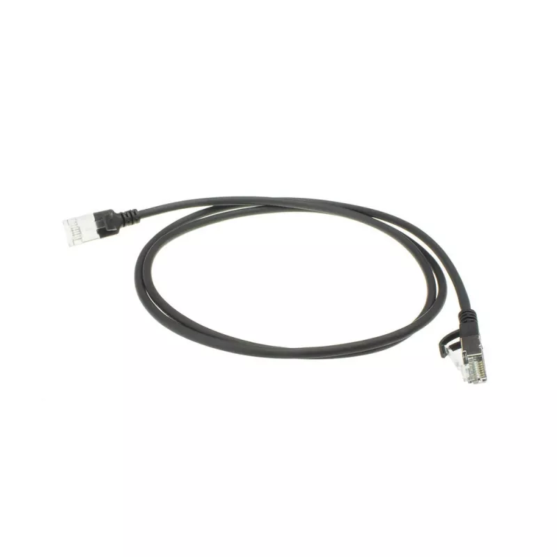 ACT Black 7 m LSZH U/FTP CAT6A plonas lizdinis kabelis su apsaugotais RJ45 jungtimis