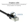 ACT Black 7 m LSZH U/FTP CAT6A plonas lizdinis kabelis su apsaugotais RJ45 jungtimis
