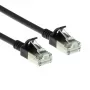 ACT Black 10 m LSZH U/FTP CAT6A duomenų centro plonas pataisinis kabelis su apsaugotais RJ45 jungtimis