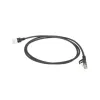 ACT Black 10 m LSZH U/FTP CAT6A duomenų centro plonas pataisinis kabelis su apsaugotais RJ45 jungtimis