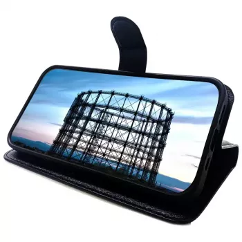 JT BERLIN Schöneberg Folio dėklas iPhone 14 15,5 cm Juodas
