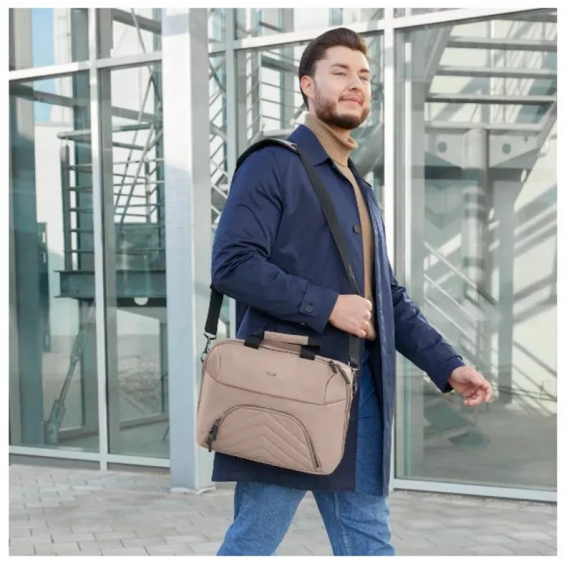 Hama Premium Lightweight toploader krepšys 41,1 cm (16,2 colio) smėlio spalvos