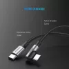 Ugreen 50123 USB-C laidas USB 2.0 1 m USB C juodas, sidabrinis