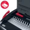 GBC CombBind® CB15 Rankinis rišimo aparatas, kombinuotas rišimas, rankinis, 165 lapų, juodas, raudonas