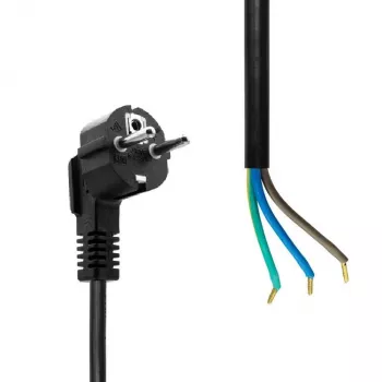 MicroConnect MC-PE003SCHB-OE Schuko maitinimo laidas atviru galu 3 m juodas